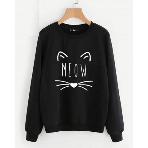 sweatshirt noir femme