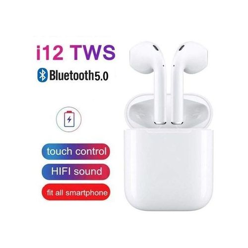 TWS i12 Tws Écouteurs Bluetooth 5.0 Wireless headphones Earbuds avec boîte de charge pour tous les téléphones