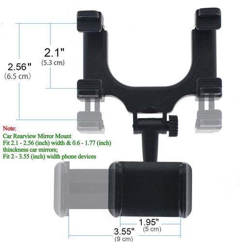 Support de rétroviseur de voiture porte-téléphone Mobile et Support de Navigation universel enregistreur de données Automobile